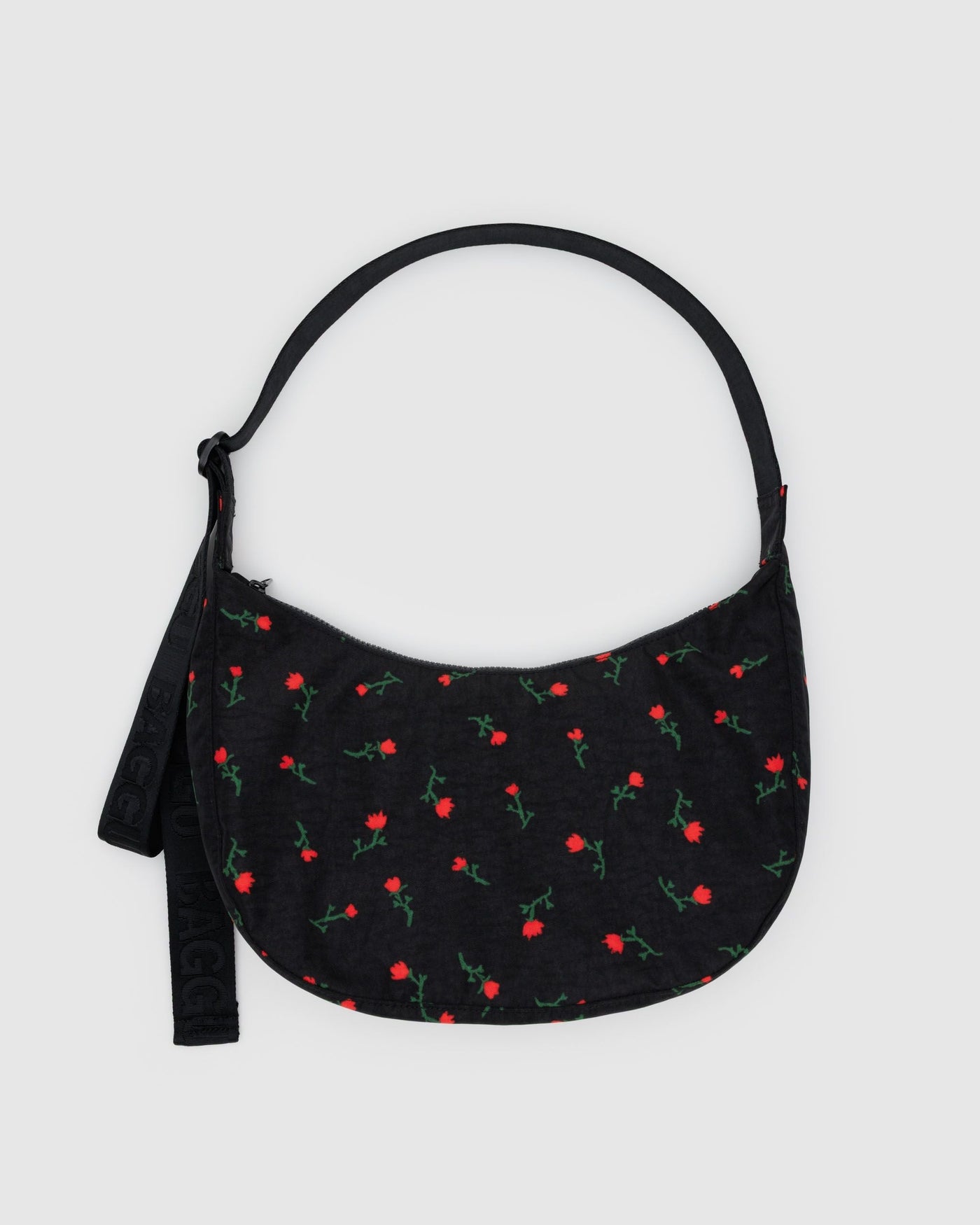 Medium Nylon Crescent Bag - Painted Wildflower - Simple Tote