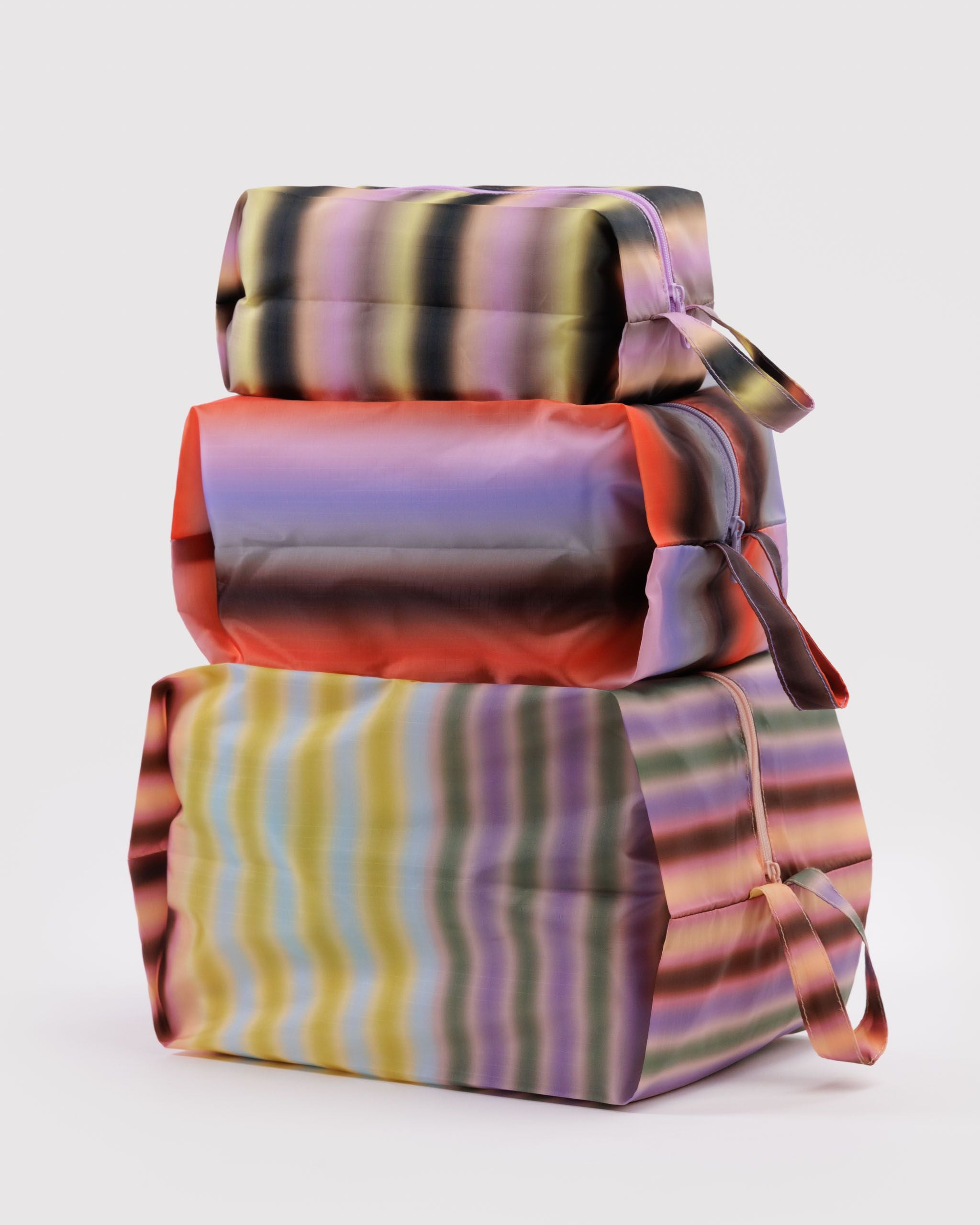 3D Zip Set - Gradient Stripes - Beach Ready