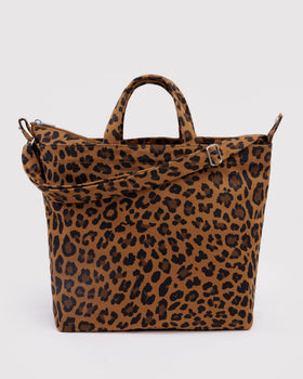Horizontal Zip Duck Bag - Leopard - City Carry