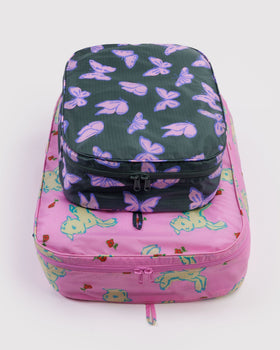 Large Packing Cube Set - Spring Animals