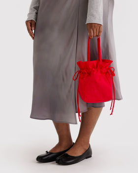 Nylon Drawstring Bag - Candy Apple