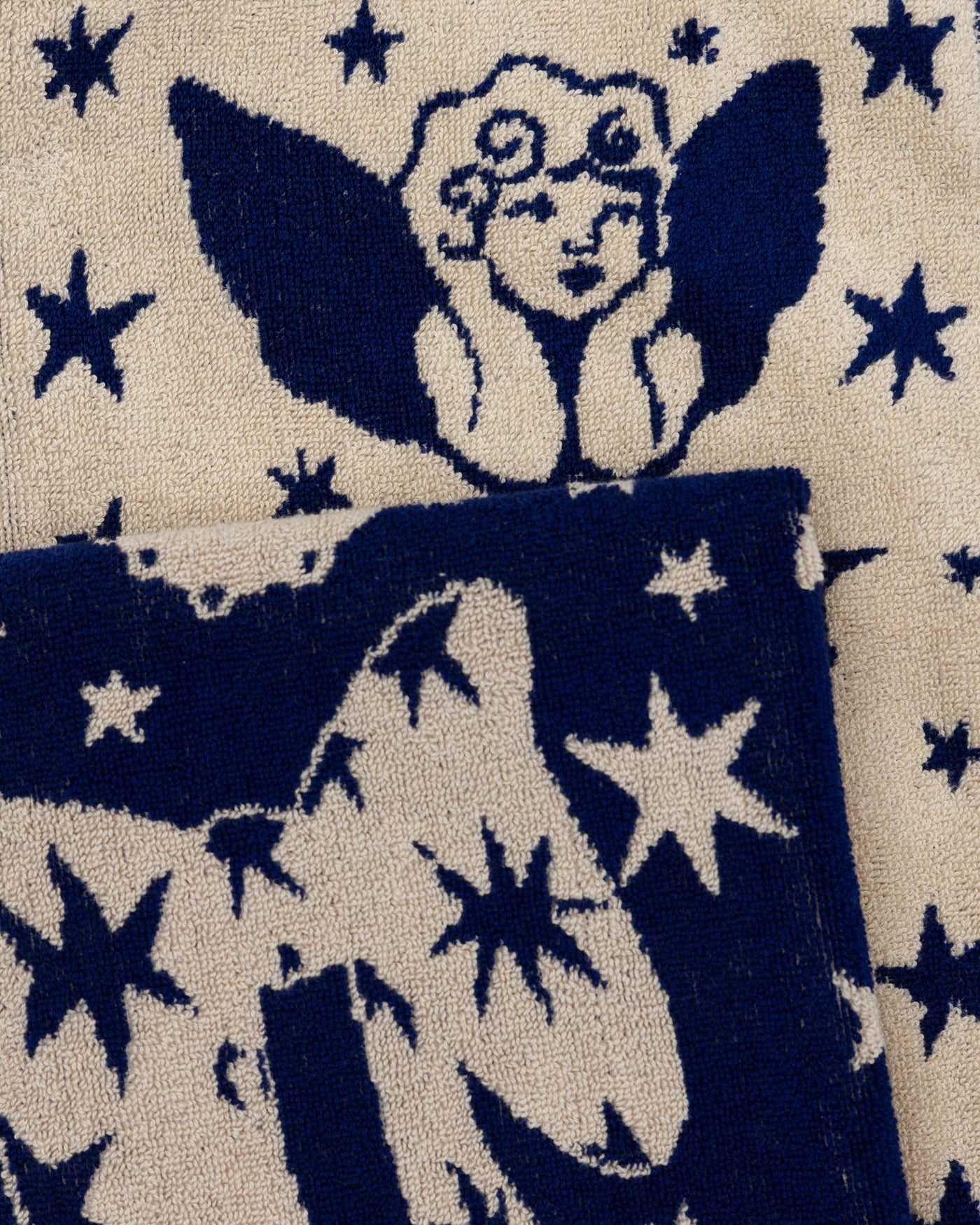 Hand Towel Set of 2 - Cherub Bows - Fresh Pair