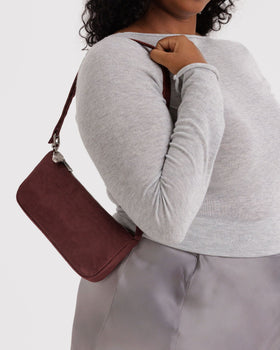 Nylon Pochette - Mahogany