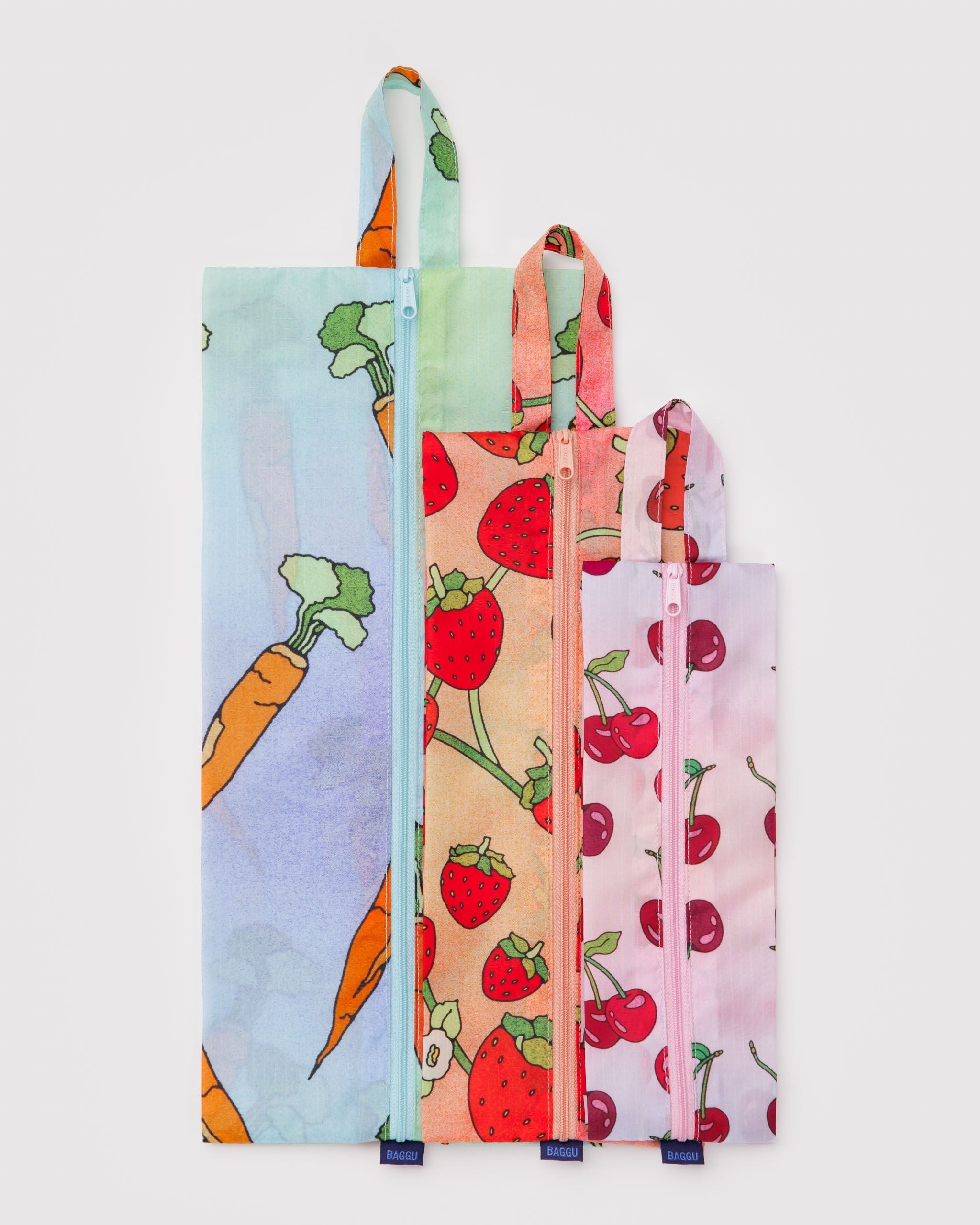 3D Zip Set - Carrots & Berries - Weekend Carry
